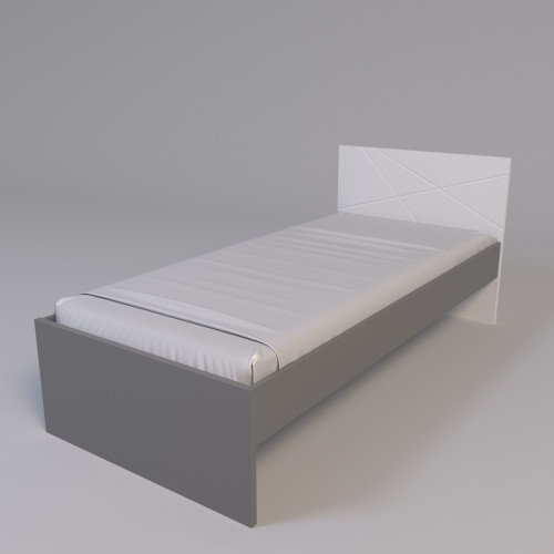 Ліжко 09 X-Скаут білий мат Санті Меблі