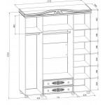 Шафа розпашна АС 28 ТМ Mebel-24