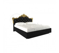 Кровать 1,6 Дженифер мягкая спинка Black