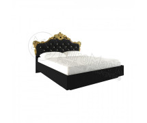 Кровать 1,6 Дженифер мягкая спинка Black