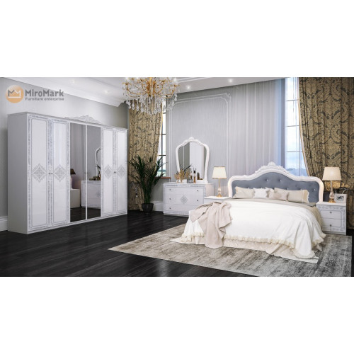 Спальня Луиза Люкс со шкафом 6Д