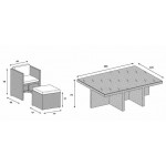 Мебель из искусственного ротанга MILANO XL