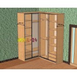Угловой шкаф купе на заказ Киев
