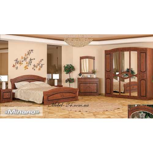 Спальня Мілано набір з шафою 6Д Меблі Сервіс