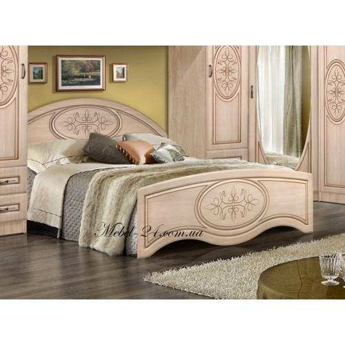 Кровать с высоким изножьем Василиса и вкладом